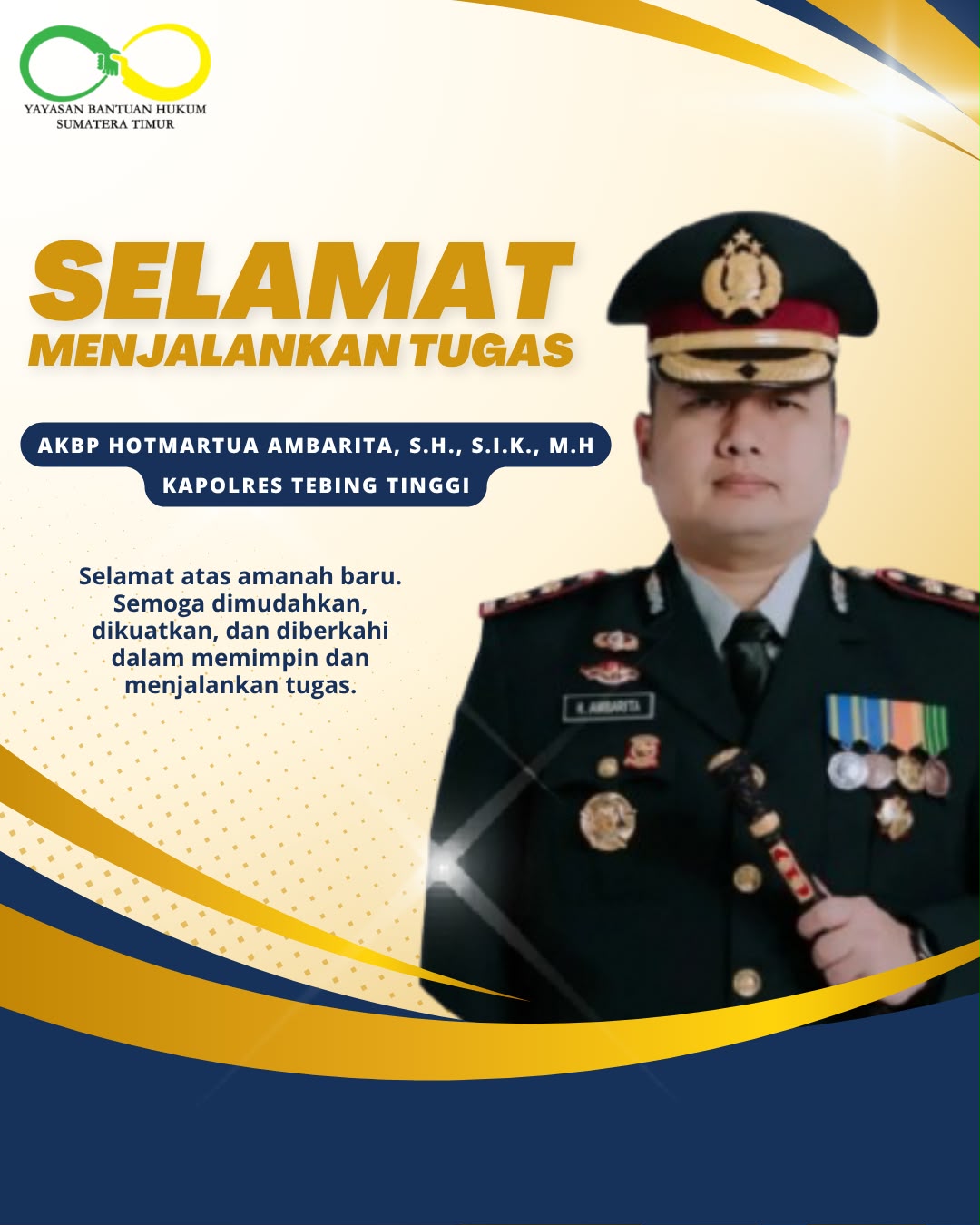 Selamat Menjalankan Tugas AKBP Hotmartua Ambarita, S.H., S.I.K., M.H