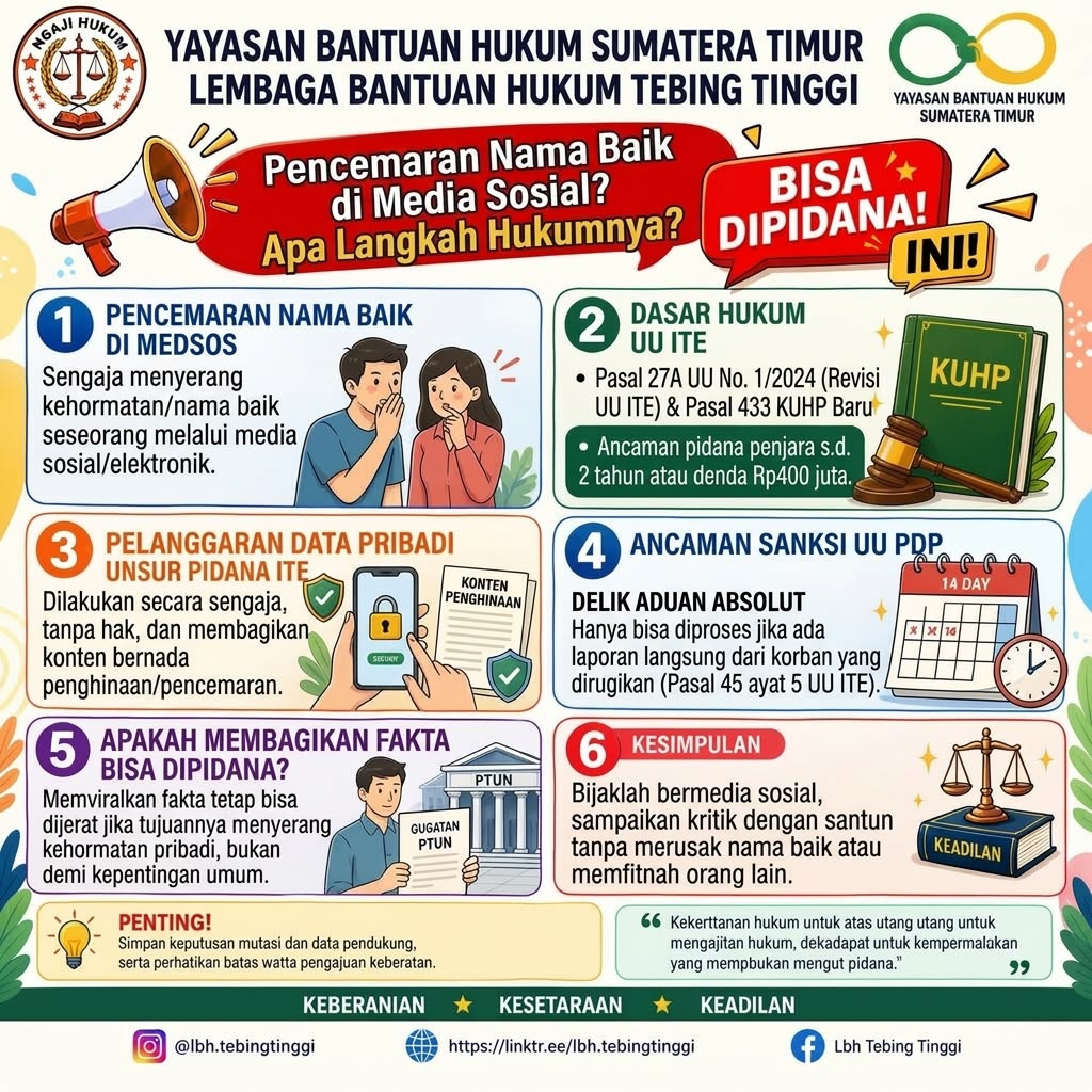 Pencemaran Nama Baik di Media Sosial? Apa Langkah Hukumnya?