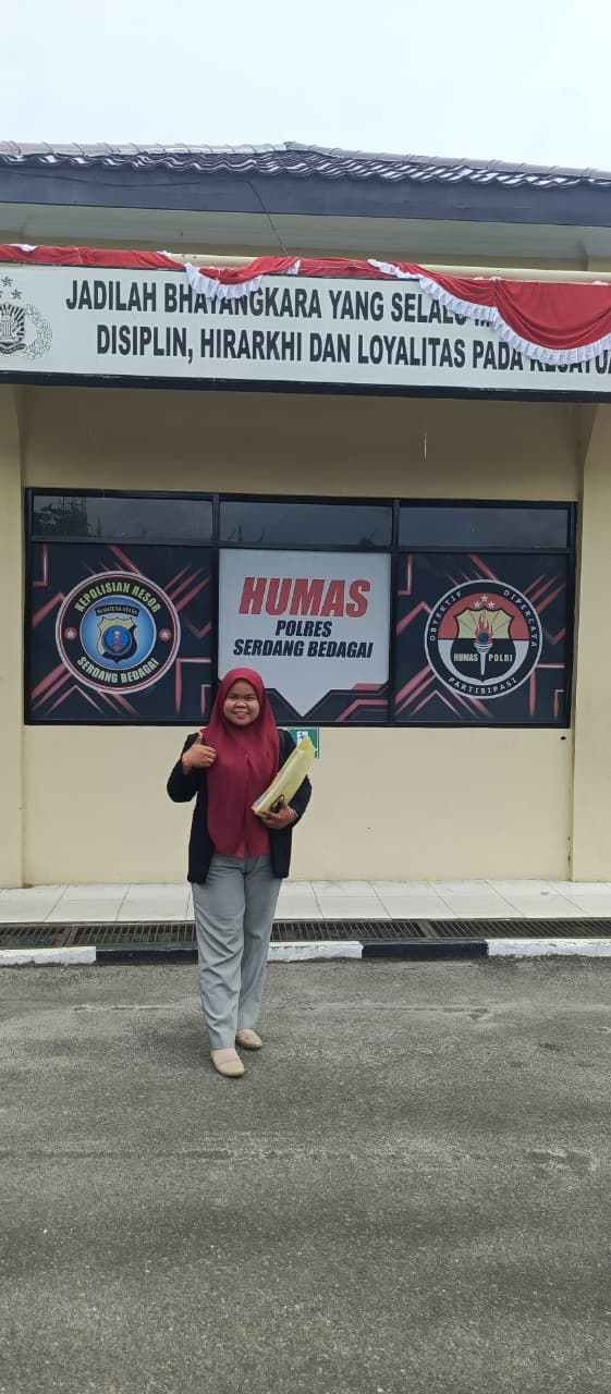 Paralegal YLBH Sumatera Timur Mengajukan Pengaduan Masyarakat Ke Sentra Pelayanan Kepolisian Terpadu Polres Serdang Berdagai.