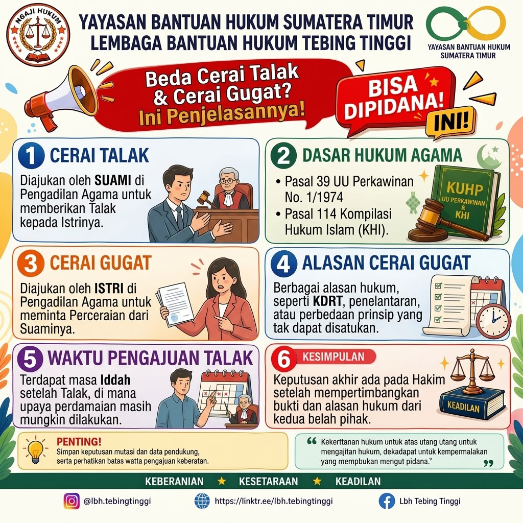Beda Cerai Talak & Cerai Gugat? Ini Penjelasannya